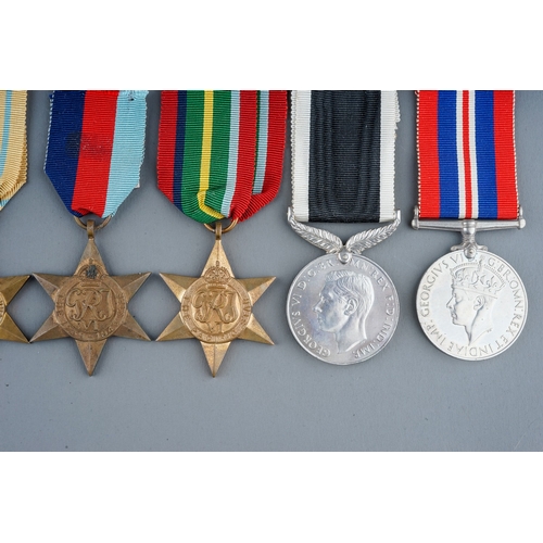 241 - A collection of British Second World War Medals 1939 to 45 Star x3, War Medal x3, Italy Star, Atlant... 