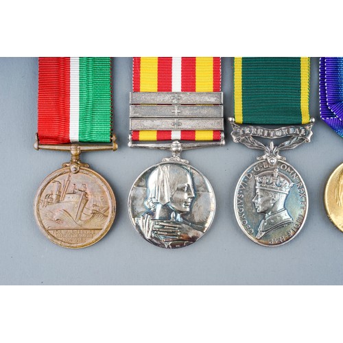 249 - A collection of British Medals. 
Great War Pair - R-29124 A Cpl H H Simpkins K R Rif C.  Condition G... 