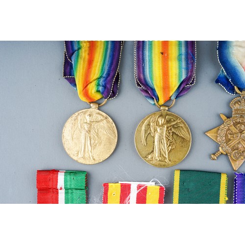 249 - A collection of British Medals. 
Great War Pair - R-29124 A Cpl H H Simpkins K R Rif C.  Condition G... 