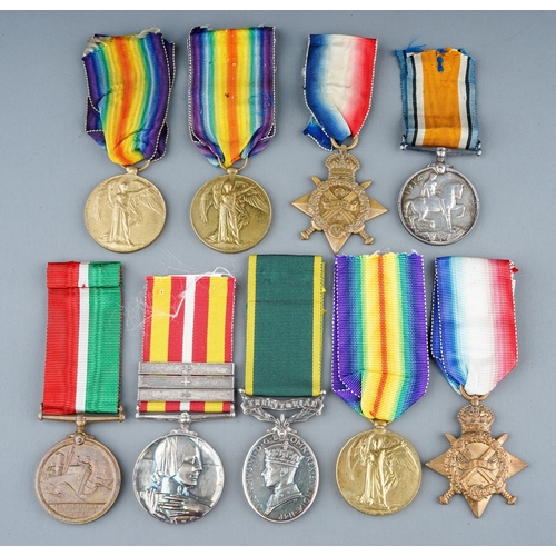 249 - A collection of British Medals. 
Great War Pair - R-29124 A Cpl H H Simpkins K R Rif C.  Condition G... 