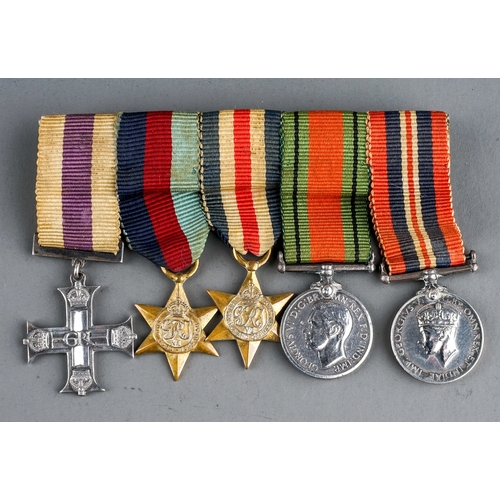 253 - Miniature set of WW2 medals including Military Cross 1935/45 Star, France & Germany star, Defence Me... 