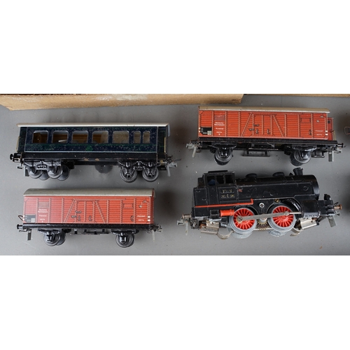 298 - Trix Express HO/00 German issue tank loco, wagons and track.  All in boxes