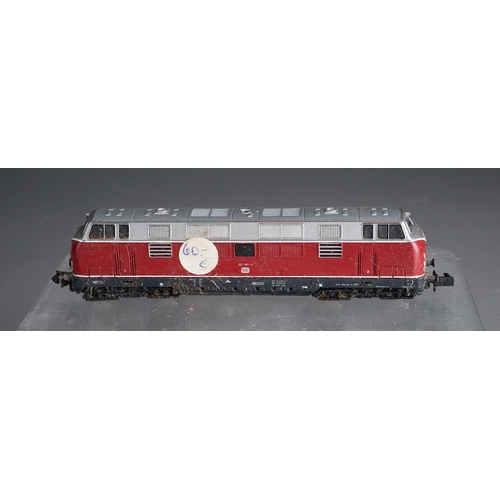 301 - One tray of N gauge DB locos to include Marklin and Roco