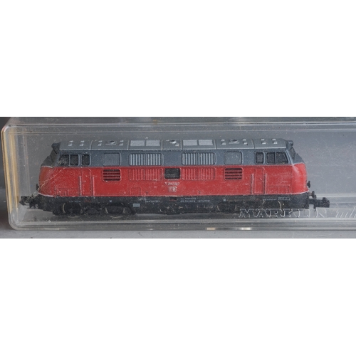 301 - One tray of N gauge DB locos to include Marklin and Roco