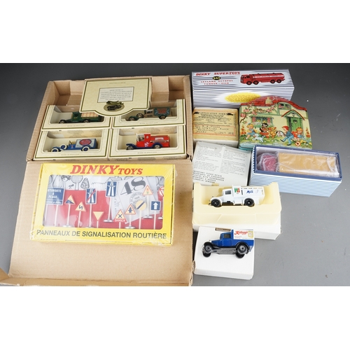 303 - Collection of vintage toys to include Dinky Octopus tanker, tonka planes, Dinky signals ect (1 box)