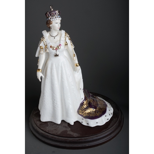 361 - Royal Interest: a collection of Worcester, Coalport and Royal Doulton figures to include: six models... 