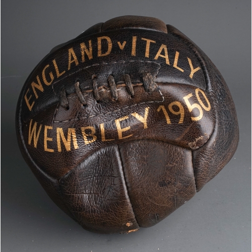 390 - An England v Italy Wembley 1950 replica football