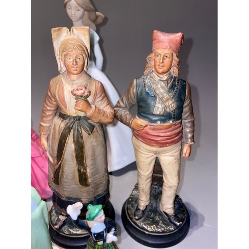 395 - Assorted ceramic figures to include: Royal Worcester Queen Elizabeth, The Queen Mother (with certifi... 