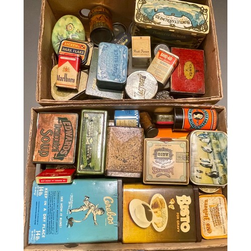 403 - A collection of vintage biscuit, cigarette, tobacco, tea and sweet tins including Huntley & Palmers ... 