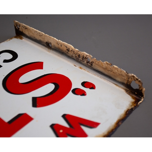 446 - An early 20th Century white enamel advertising sign WILL'S STAR CIGARETTES, approx 30 x 45cm