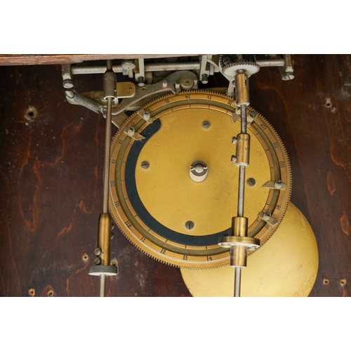 452 - The Gledhill Brook Time Recorders Ltd: an early 20th century oak cased clocking-in clock, number 658... 