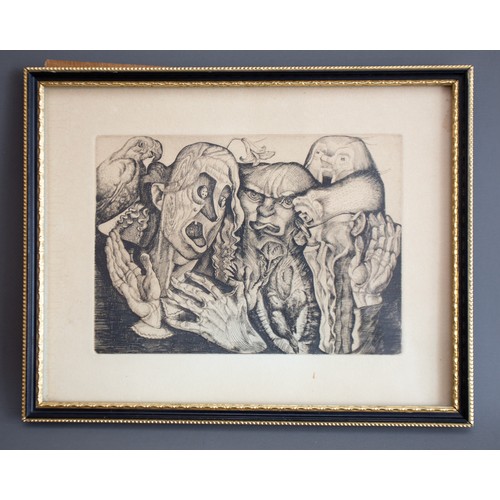 460 - English School (20th Century)
Scandel
etching, 12 x 17cm, titled to reverse in pencil 4/50, Prize wi... 