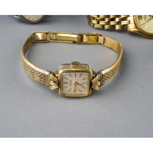 592 - A ladies Seiko gold-plated wristwatch, boxed; further assorted wristwatches (8)