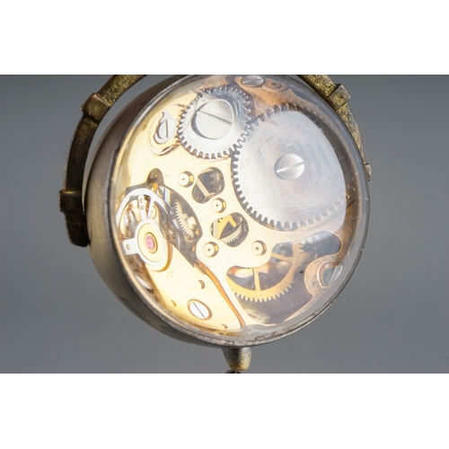 88 - A crystal ball pendant watch, stamped Omega