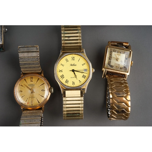 90 - Collection of watches including 9ct gold cased Rotary men's watch