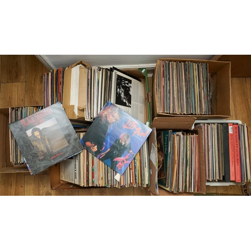 96 - Record Collection. A large collection of Pop and Rock vinyl lp records mostly from the 1970s and 198... 