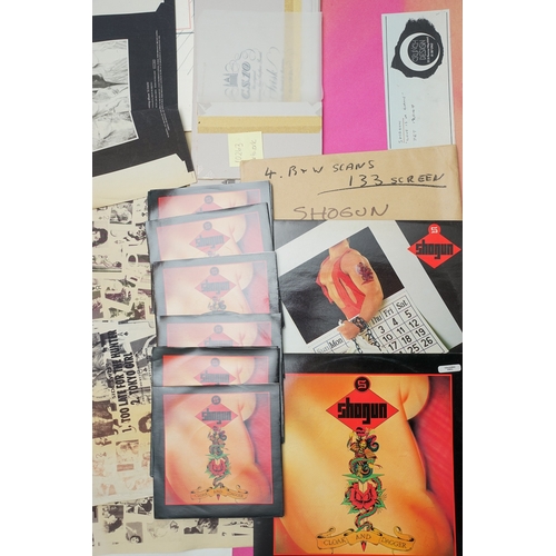 97 - SHOGUN - ROCK EPHEMERA! A small collection of Jet Records original proof artwork for the single and ... 