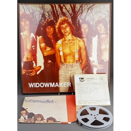 99 - WIDOWMAKER - Original Promo Poster from the
British hard rock group, active from 1975 to 1977. Frame... 