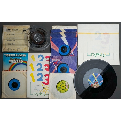 100 - ROY WOOD / WIZARD COLLECTION Including some original proof artwork Including  an lp record and 6 sin... 