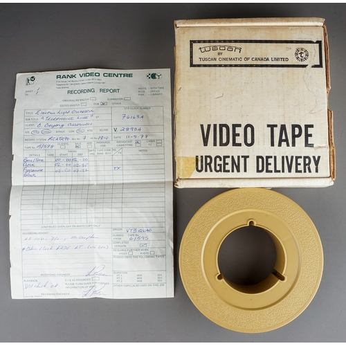 114 - E.L.O Telephone Line 7 inch tape Original Jet Records video pal 626 tape 11 - 5- 77 - boxed with inf... 