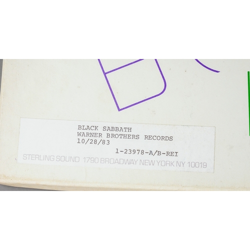 119 - BLACK SABBATH Warner Brothers Acetate LP. 10/28/78. Original acetate with stickered box and near min... 