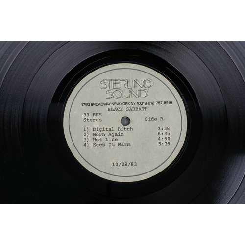 119 - BLACK SABBATH Warner Brothers Acetate LP. 10/28/78. Original acetate with stickered box and near min... 