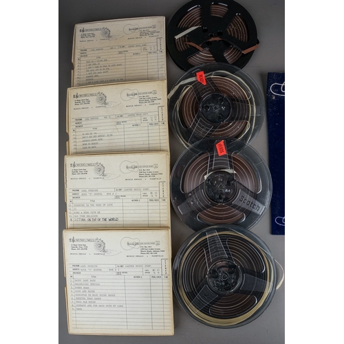 121 - CARL PERKINS Reel to Reel tapes - 4 original reel to reel tapes Rock n Roll Gospel part 1 and part 1... 