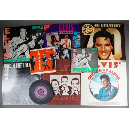 122 - ELVIS PRESLEY Records lps / ep / 45 Elvis Presley import germany EPA-747 Paralized 45 good, and EPA ... 