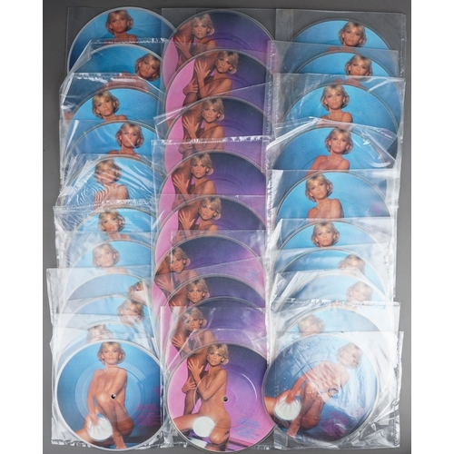 123 - BRITT EKLAND Picture Discs A collection of approx 30 Britt Ekland 7 inch picture disc records - unpl... 