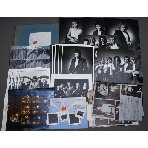 140 - Girl Photo Session 1981 Negatives and original photographs A great collection of original promo phot... 