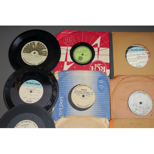 154 - Acetate 7 inch collection - acetate test pressing promos. Including some not know releases by artist... 