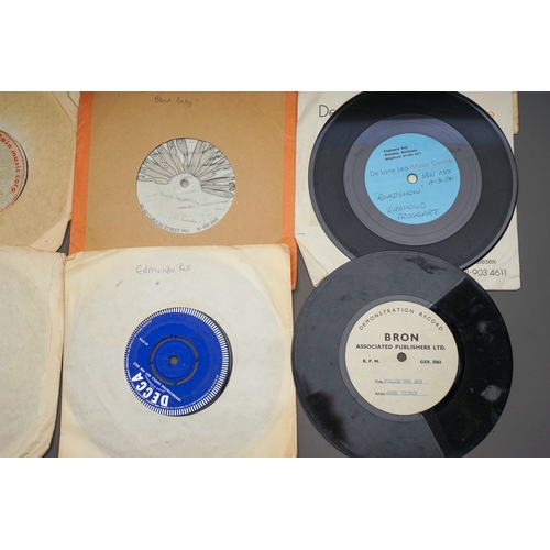 154 - Acetate 7 inch collection - acetate test pressing promos. Including some not know releases by artist... 