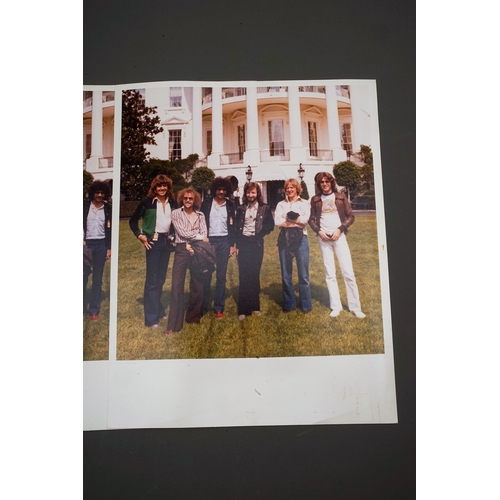 158 - E.L.O Photograph Collection from White House - A collection of 6 original photographs of ELO on the ... 