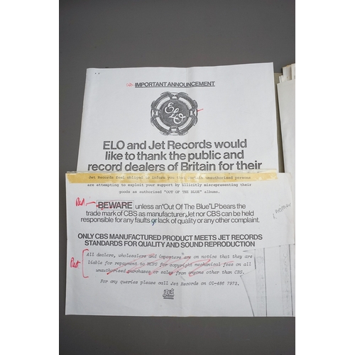 163 - E.L.O Out of the Blue Injunction ! Paperwork regarding the case against the counterfeiters and proof... 