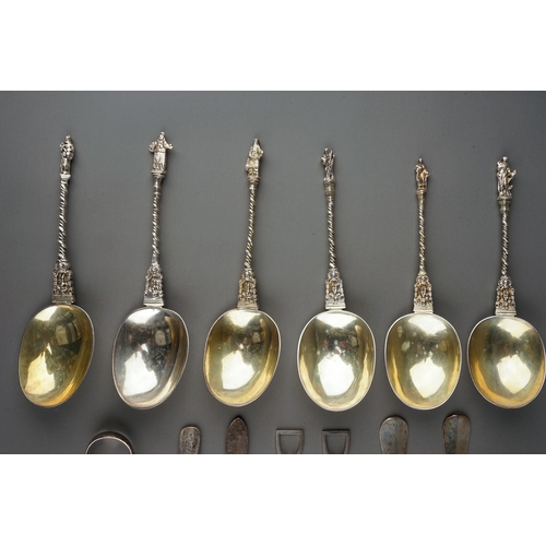 220 - An early 20th Century Austro-Hungarian 800 standard silver fork and spoon, stamped Diana mark with m... 