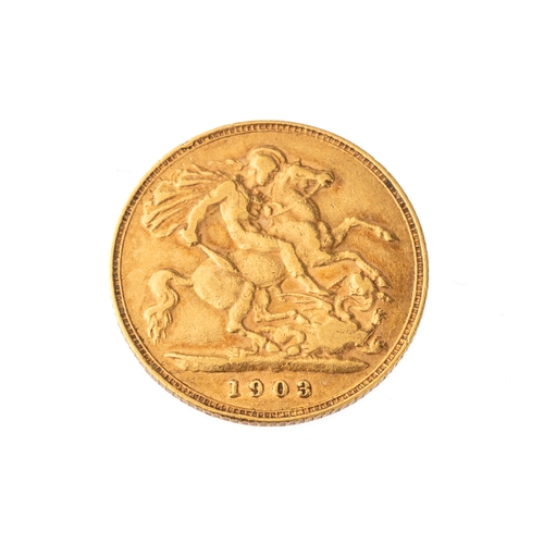 225 - An Edward VII 1903 half sovereign