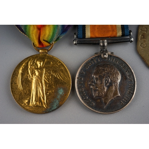 246 - WW1 British War Medal and Victory Medal to 46660 Acting Corporal WH Slater, 8th Northumberland Fusil... 