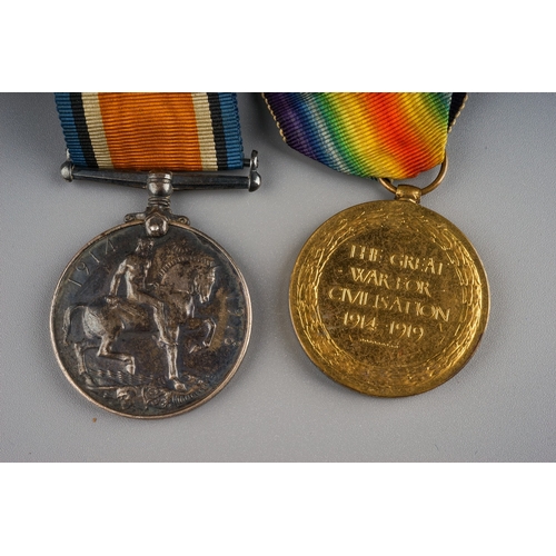 246 - WW1 British War Medal and Victory Medal to 46660 Acting Corporal WH Slater, 8th Northumberland Fusil... 