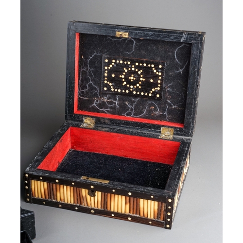 270 - An early 20th Century leather bound jewellery travelling case, the fitted interior with lift off sec... 