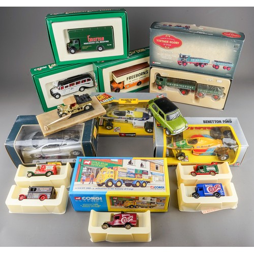 280 - A collection of die cast model cars to include: Corgi Limited Edition 6713 Grattan warehouse green v... 