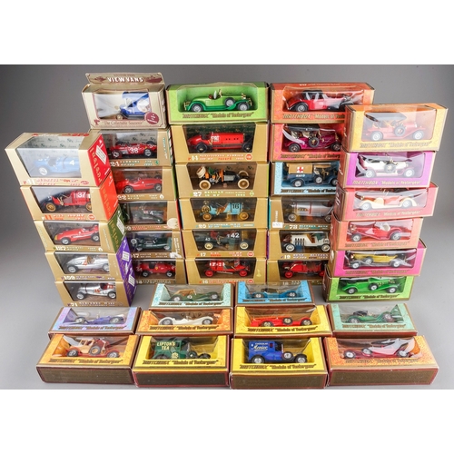 281 - Assorted die cast boxed model cars to include: 
BRUMM - Fiat Corsa S74 1911, Metistofele Eldrigo 192... 