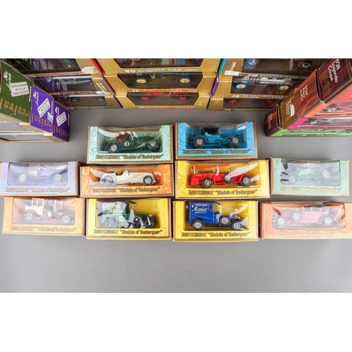 281 - Assorted die cast boxed model cars to include: 
BRUMM - Fiat Corsa S74 1911, Metistofele Eldrigo 192... 