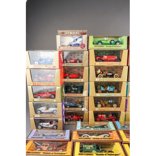 281 - Assorted die cast boxed model cars to include: 
BRUMM - Fiat Corsa S74 1911, Metistofele Eldrigo 192... 