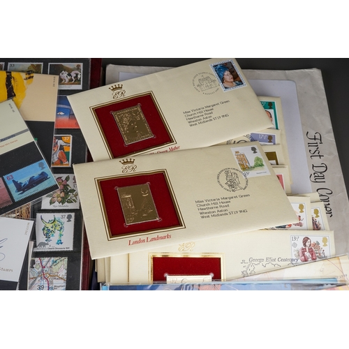 293 - A collection of Stamps and assorted First Day covers (1 box)