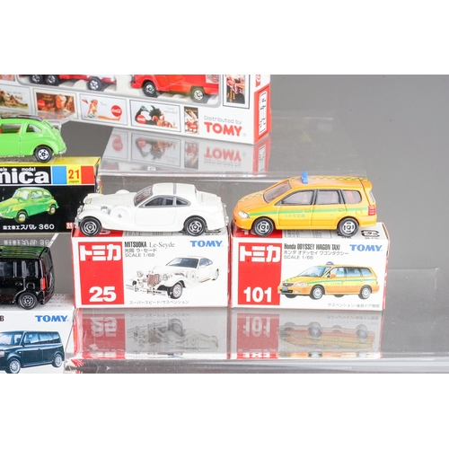 299 - Twenty boxed Japanese imported small scale diecast models from Takara Tomy including 4 x Toyota Priu... 