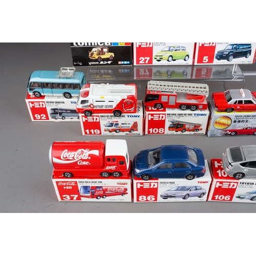 299 - Twenty boxed Japanese imported small scale diecast models from Takara Tomy including 4 x Toyota Priu... 