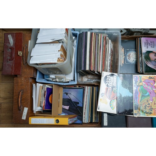 309 - A large collection of vinyl LP records and some 78s and 45s including The Beatles, Rubber Soul, Love... 