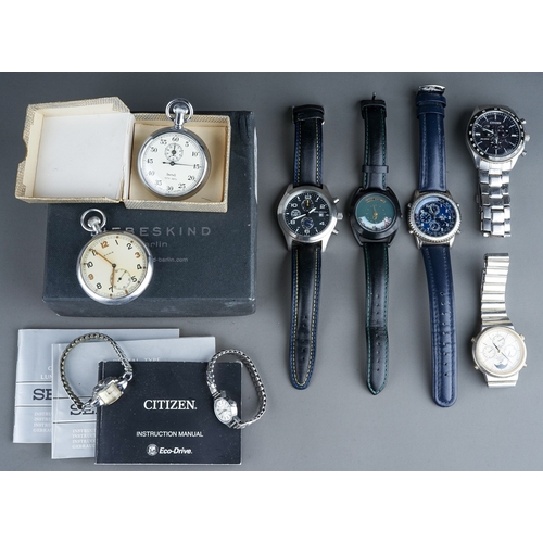 320 - Assorted wristwatch, including gent's Citizen, Seiko, Accurist, Flying Scotsman; ladies Tissot and C... 