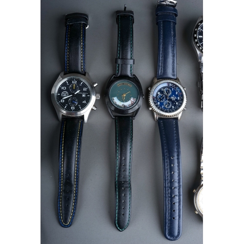 320 - Assorted wristwatch, including gent's Citizen, Seiko, Accurist, Flying Scotsman; ladies Tissot and C... 