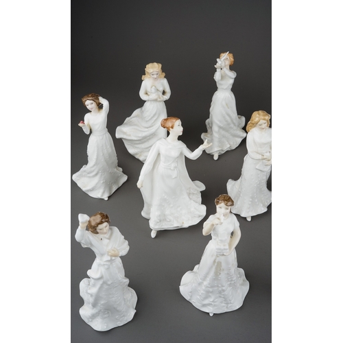 335 - 18 Royal Doulton figures from the Sentiments collection, each approx. 15 cm tall